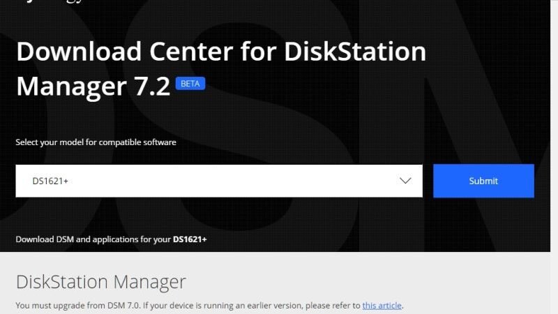 시놀로지 DSM 7.2 Beta 설치 후기